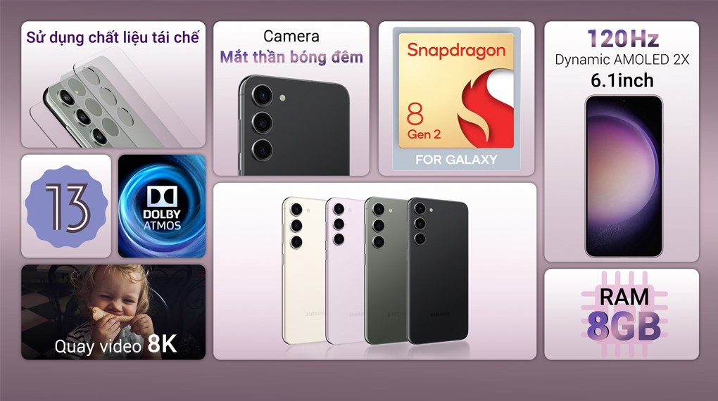 Cấu hình Samsung Galaxy S23 128GB