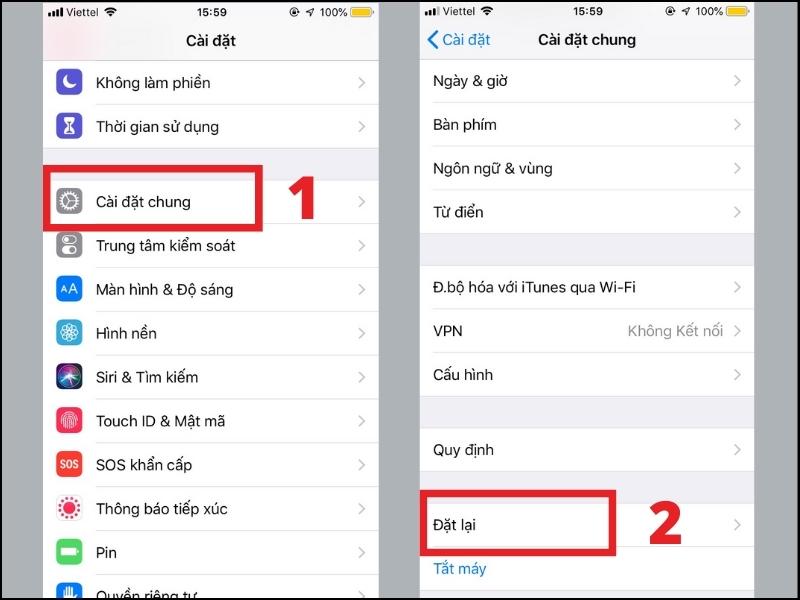 Khôi phục lại cài đặt gốc iPhone Khôi phục lại cài đặt gốc iPhone