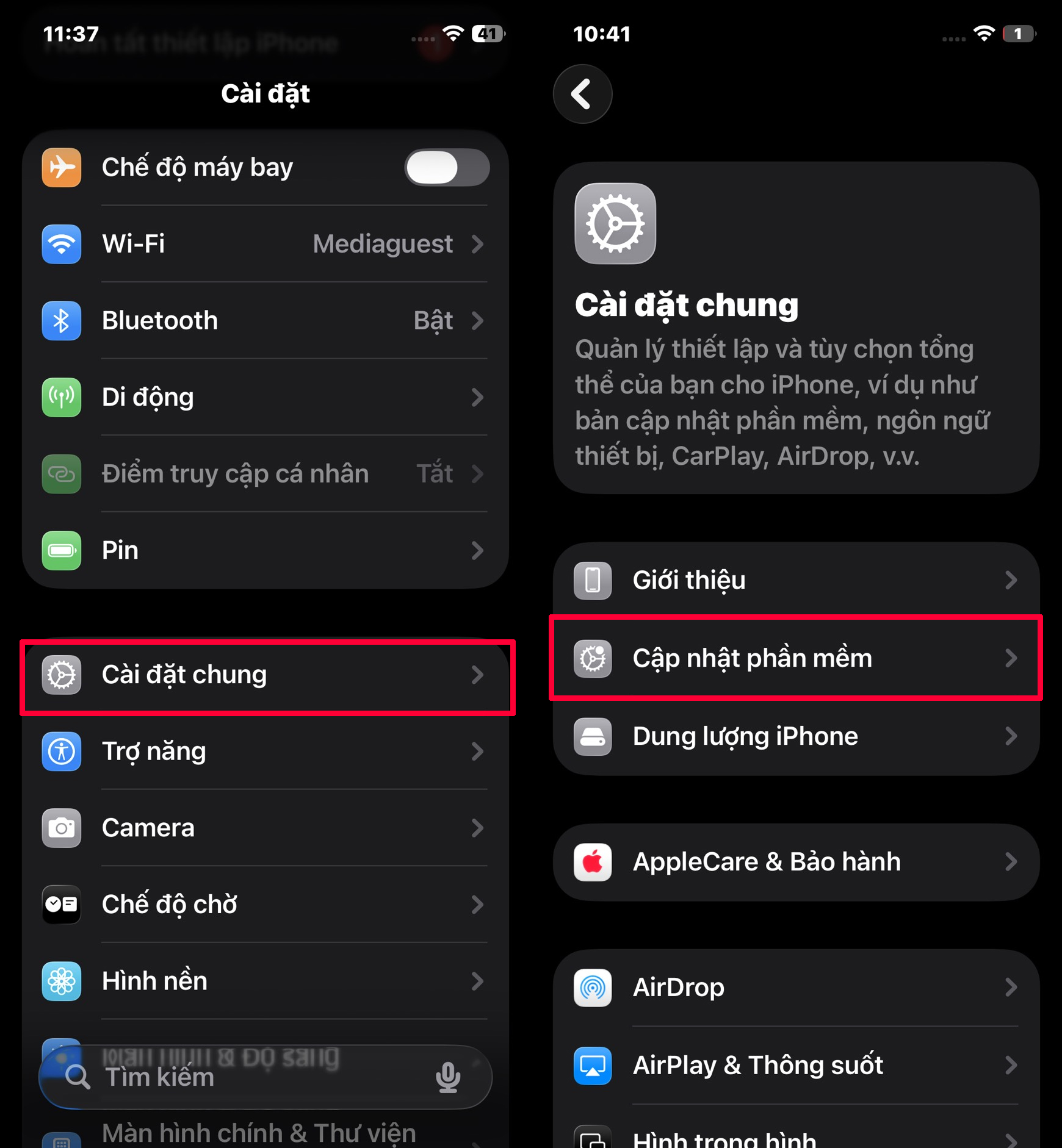 C&aacute;ch cập nhật iOS 26.2