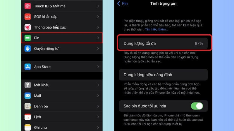 Cách kiểm tra pin iPhone khi mua máy cũ Cách kiểm tra pin iPhone khi mua máy cũ