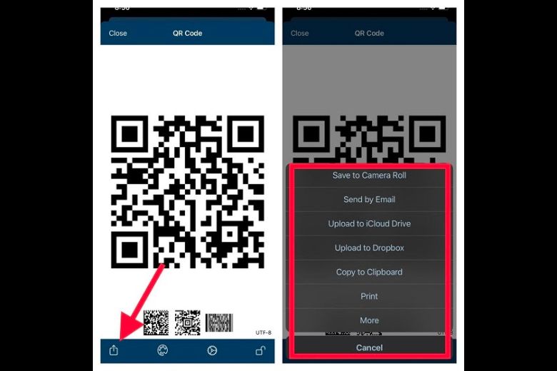 Chia sẻ mã QR mật khẩu Wi-Fi