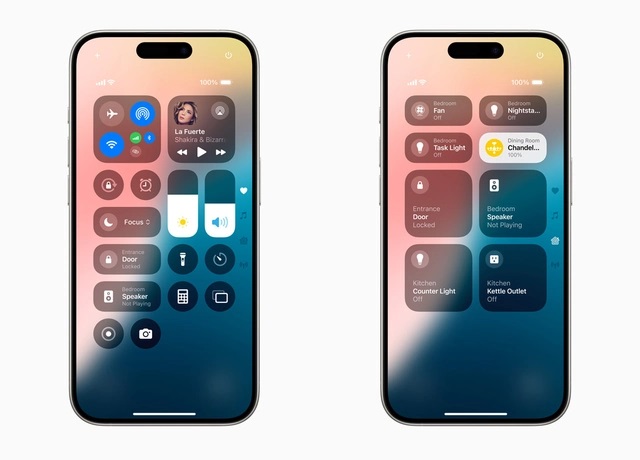 Control Center trên ios 18
