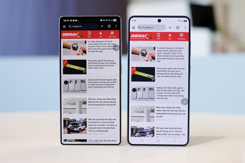 So S&aacute;nh Phần Mềm Samsung Galaxy S26 Ultra V&agrave; Galaxy S25 Ultra