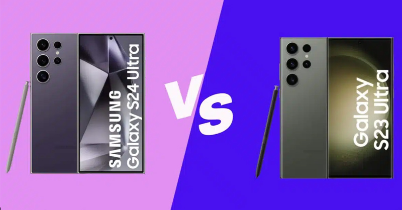 So sánh màn hình Samsung S24 Ultra và S23 Ultra So sánh màn hình Samsung S24 Ultra và S23 Ultra