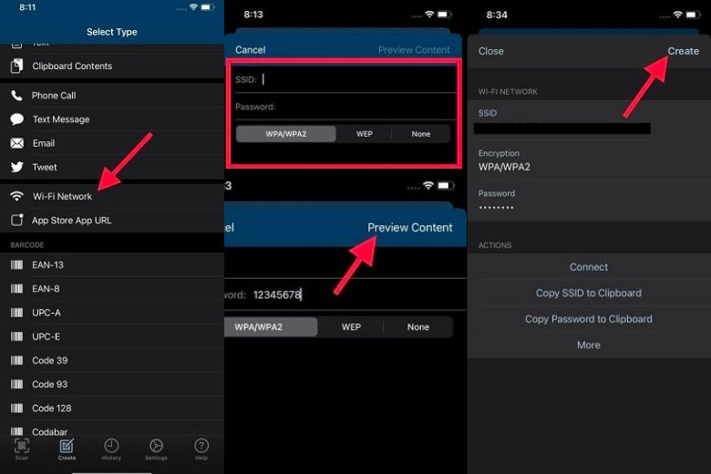 Tạo mã QR an toàn để chia sẻ mật khẩu Wi-Fi
