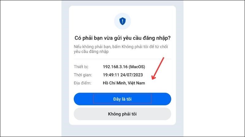 Vào tin nhắn của Zalo Bảo Mật để xác thực đăng nhập Vào tin nhắn của Zalo Bảo Mật để xác thực đăng nhập
