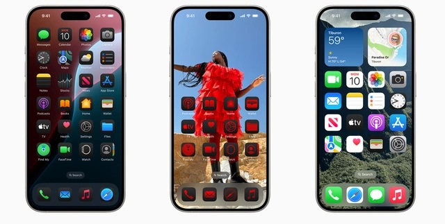 ios 18 Tùy biến giao diện màn hình chính