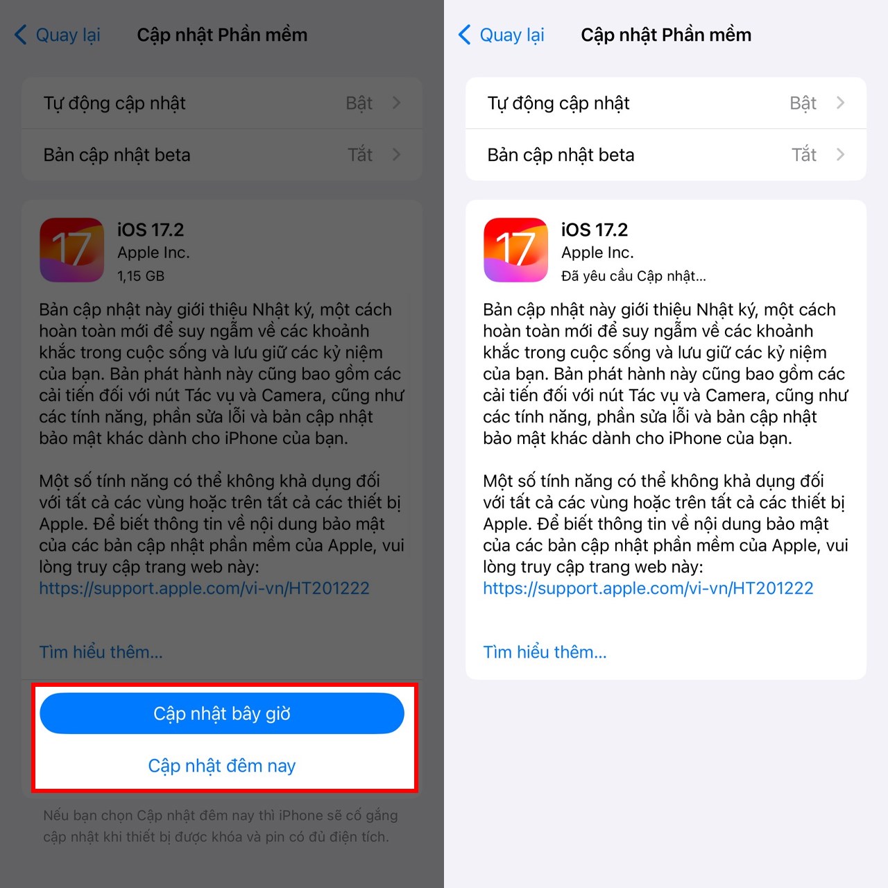nâng cấp ios 17.2.1 nâng cấp ios 17.2.1